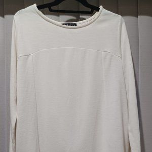 Kasu Ivory Layered Back long Sleeve Top Size L